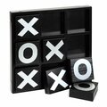Hathaway Vintage Wooden Tic Tac Toe Set with Board, Black - Piece of 9 HA478219